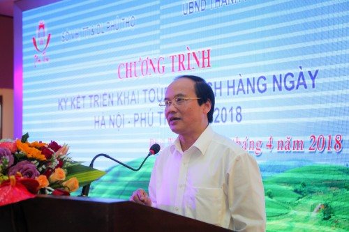  Phó Chủ tịch UBND tỉnh Phú Thọ Hà Kế San phát biểu tại lễ công bố